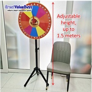[SG stock] 30cm 50cm 60cm Spin the Wheel of Fortune Lucky Draw Spinning Tabletop Stand Standing