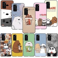 Huawei Y7 Prime Pro 2019 Y7s Y7a Soft Silicone Case TPU Phone Cover QU48 We Bare Bears