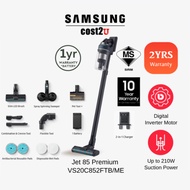 Samsung 210W Jet™ 85 Premium Vacuum Cleaner Digital Inverter Motor Black Chrometal | VS20C852FTB VS2