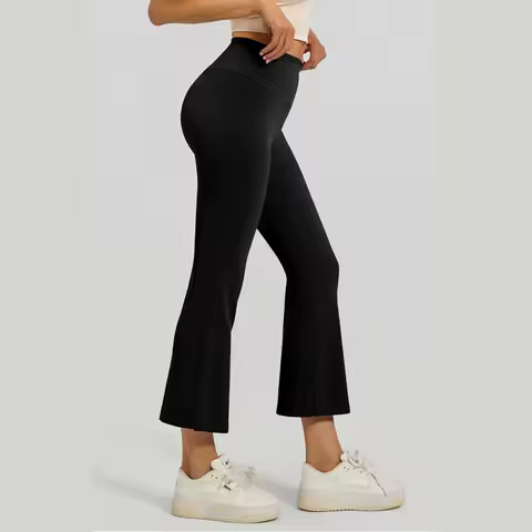 2026 Women's Summer Clothing Flare Pants Urban Women's Wide Pants Women's Yoga Pants High Waist Crop