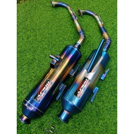 Exhaust Silent Killer Apido PREMIUM BLUE PURPLE power pipe beat Crab beat new Click 125 power pipe E