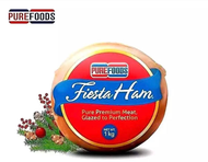 Purefoods fiesta Ham Premium Glazed Pre-sliced (1kg) per pack