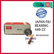 688 ZZ FBJ Japan Bearing 688-ZZ (8 X 16 X 5mm) - 100% ORIGINAL