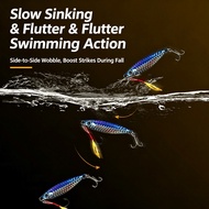 Metal Jig Gewang Fishing Lure | Flutter Sisik Semua Lapisan Haruan Bass