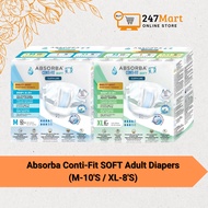ABSORBA Conti-Fit Soft Diapers (M/XL)