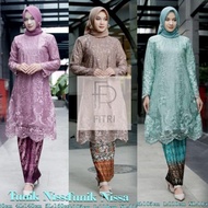 PUTIH HITAM (Free Shipping+pay In Place) Tulle Tille Tunic Kebaya Set - Party Kebaya - Teenagers - G