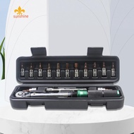 [New] 15pcs Quick Release Back Push Type Torque Wrench 1/4inch Bicycle Torque Wrench Maintenance Kit