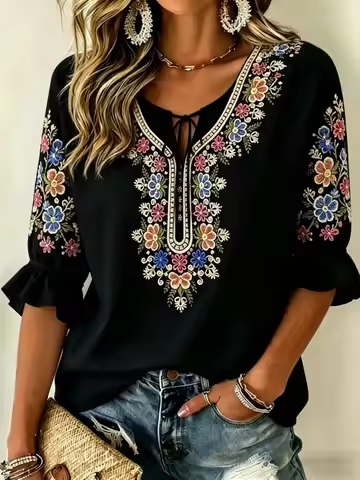 Light Mature Simple Casual Shirt, Slimming Loose Version, Smooth Fabric Improve Overall Fashion Text