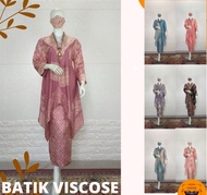 Set Baju Batik Wanita Batwing Viscose Modern Jumbo Premium Baju Pesta