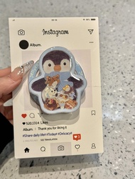 Blue Splatter Ink Penguin Magnetic Phone Case for iPhone 16 pro Max Apple 15 pro Compatible with IHo