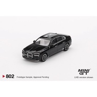 MINI GT 1/64 #802 BMW i7 eDrive50 Black Sapphire