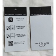 Hangtag adlv - label tag adlv - price tag adlv - 100 pcs