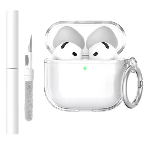 Airpods Case Cover 4 With Cleaner Kit Soft Transpare Protective Case For Apple AirPods 4 Pro Generat