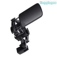 RR Heavy Duty Metal Shock Mount Popping Filter For AT2020 AT2035 AT2050 Mics Side Opening Design And