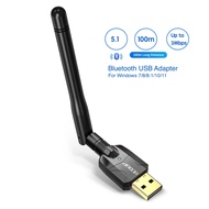 EDUP 100M Bluetooth Adapter USB Bluetooth 5.1 Wireless Receiver Transfer For PC and Desktop Audio Wireless Mouse Adapter