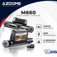 AZDOME M660 4K Dash Cam 4-Channel Dash Cam Front Rear Left Right 1K+1080P+1080P+1080P WiFi GPS App C