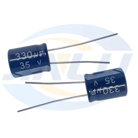 20pcs 35V330uf 8x12mm Aluminum Electrolytic Capacitor 330uf35v 35v 330uf 35wv 330mf 35vdc 330FD 35v3