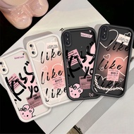 Casing Couple Phone For iPhone X XS XSMAX XR iPhone 14 15 16 Plus Pro Max Cute Cartoon Silicone Kiss