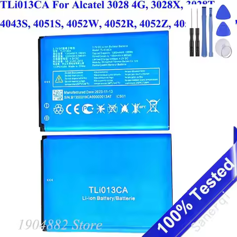 1380mAh TLi013CA For Alcatel 3028 4G, 3028X, 3028T, 4043S, 4051S, 4052W, 4052R, 4052Z, 4052C, 4044W 