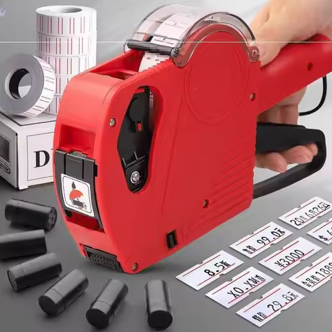 MX-5500 8 Digits Handheld Price Tag Gun Price Printers with 1 Ink Coding Machine Price Label Gun for