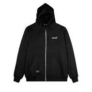Russ Men's Zipper Drake Black Hoodie Sweater (Up To BIG Size)