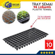 [Paket 10 Biji] Tray Semai 98 Lubang Bibit Benih Hidroponik Tebal Traypot Trai Pot Cabai Cabe Rawit 