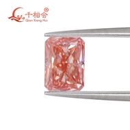 IGI Certified CVD Lab Grown Diamond 1.13ct Fancy Vivid Pink Color VVS2 Clarity Radiant Cut Loose Lab Grown Certified Diamond Gemstones for Making Jewelry