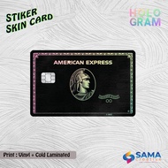 AMEX Black - HOLOGRAM Skin Card Sticker - Vinyl ATM Debit, Certificate, Flazz, Access Card Sticker