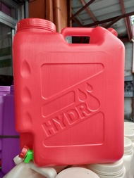 Slim Gallon Water Container 5 gallon size Red Hydro