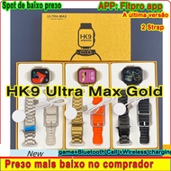 2024 New HK9 Ultra Max Gold Smart Watch 49MM Bluetooth Series 9 Bluetooth Call ECG Monitoring Smartwatch