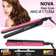 READY STOCK ‼️ Nova Hair Straightener Hair Iron NHC-817CRM Temperature Controlled
