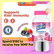 [3 Pack] SCOTT'S Vitamin C Pastilles Supplement for Children, Support Immunity, Healthy Skin & Gums,