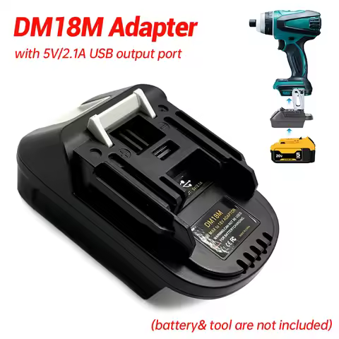 DM18M Battery Adapter for Dewalt 18v-20v for Milwaukee 18v M18 Lithium Batteries,Compatible with Mak