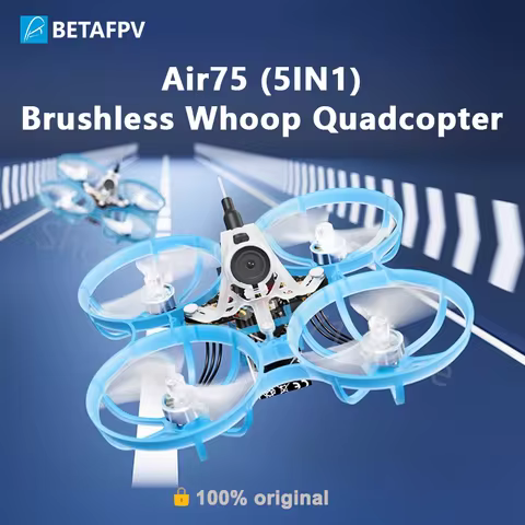 BETAFPV Air75 Brushless Whoop Quadcopter ELRS 2.4G (5IN1) LAVA 1S 450mAh 75C Battery Ready to Fly Mi