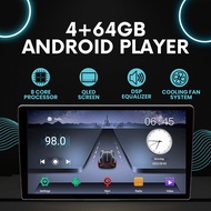 4RAM 64GB 8 Core Processor QLED  Universal Car Android Player 9"/10" Android 13 Car Android GPS Wifi