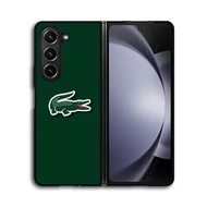 Casing softcase hardcase crocodile logo samsung z fold 6/z fold 5/z fold 4/z flip 6/z flip 5/z flip 