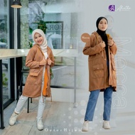 Jaket Outer Hijab Alietha | Jaket hijab panjang muslimah | Jacket alietha tebal