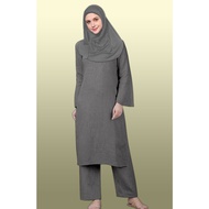 Muslimah Long Pant Suit / Long Tunic Blouse with Pant Set –