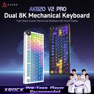 AJAZZ AK820 V2 PRO Mechanical Keyboard | Triple-Mode | 8K Polling Rate | Hot-Swap | Smart Screen | R