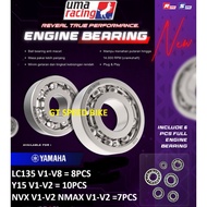 UMA RACING YAMAHA LC135 V1-V8 Y15 NVX155 V1 V2 NMAX V1 V2 UR FULL ENGINE BEARING SET