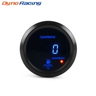 Dynoracing 2" 52mm 12V Fuel Level Meter Digital Percent Display Car 0-100% Fuel Gauge Meter