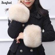 Sleeve Cover Imitation Fur Elastic Sleeve Cover Fluffy Faux Fur Wrist Warmers for Women Stylish and 
