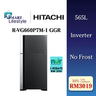 《SEDA》Hitachi Big 2 Glass Series Refridgerator (565L ) R-VG660P7M -1