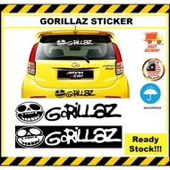 Gorillaz  Car Sticker. Decal sticker. STICKER KERETA. Windscreen Sticker 👍READY STOCK 👍 🚛FAST SHIPPI