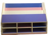 二手 馬卡龍色 兒童書櫃  平面式書櫃  展示型書櫃 實木書櫃  原購入價6,800  二手出清價2,800
