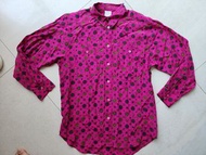 Bogner silk blouse shirt 絲綢印花襯衫 34