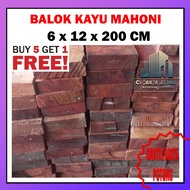 Balok Papan Kayu Lembaran 2 Meter Jati Belanda Mahoni 6 x 12 x 200 cm Palet Papan Kayu Ambalan Jati 