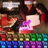Horse Gifts Night Lights for Kids with Remote & Smart Touch Horse Lamp for Kids Room Decor 16 Colors