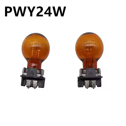 2Pcs Original PWY24W Halogen Lamp Amber Front Turn Signal Lights For Audi A3 A4 A5 Q3 Q7 VW Golf CC 