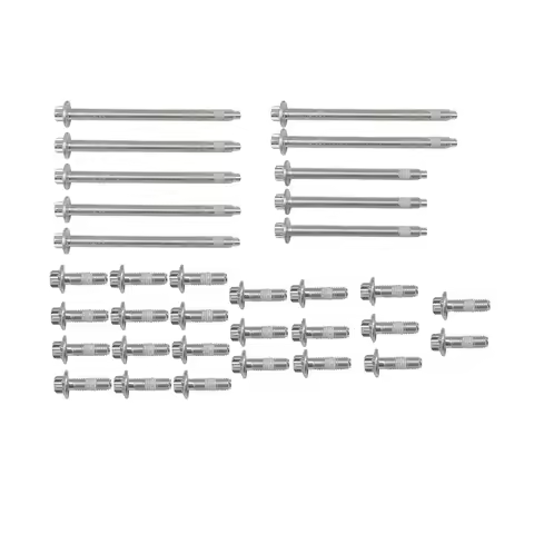 33Pcs Engine Oil Pan Aluminium Bolt Set For BMW 1 Series, E81, E87, E87 LCI, E88, E82, F20, F20 F21,
